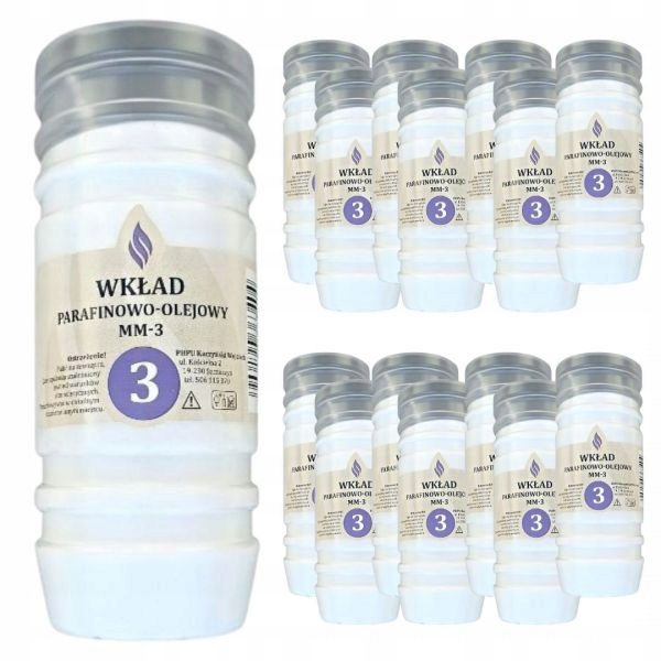 Olejové kartuše pre sviečky Mini Max MM-3, 15 kusov